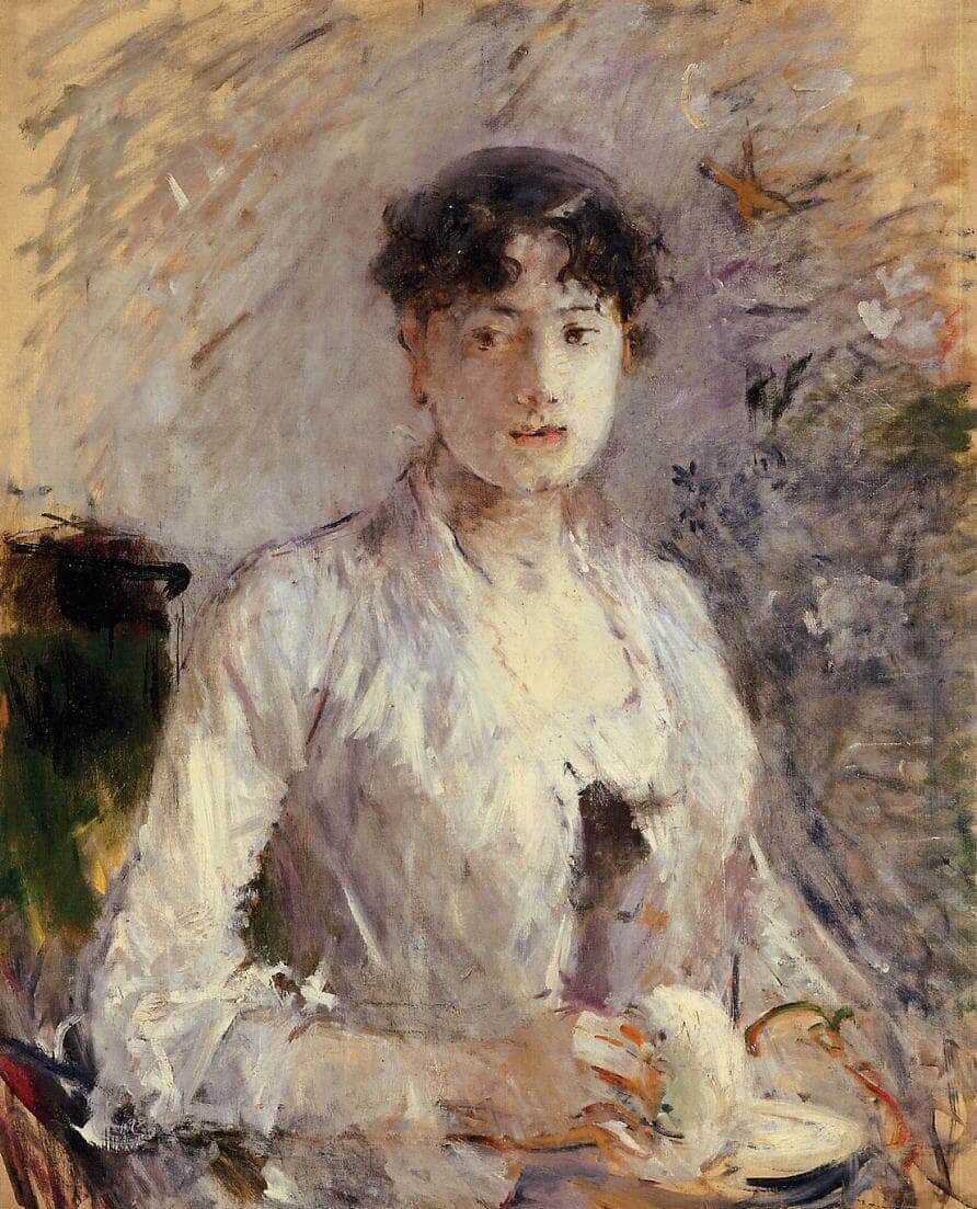 «Mujer joven en malva», de Berthe Morisot